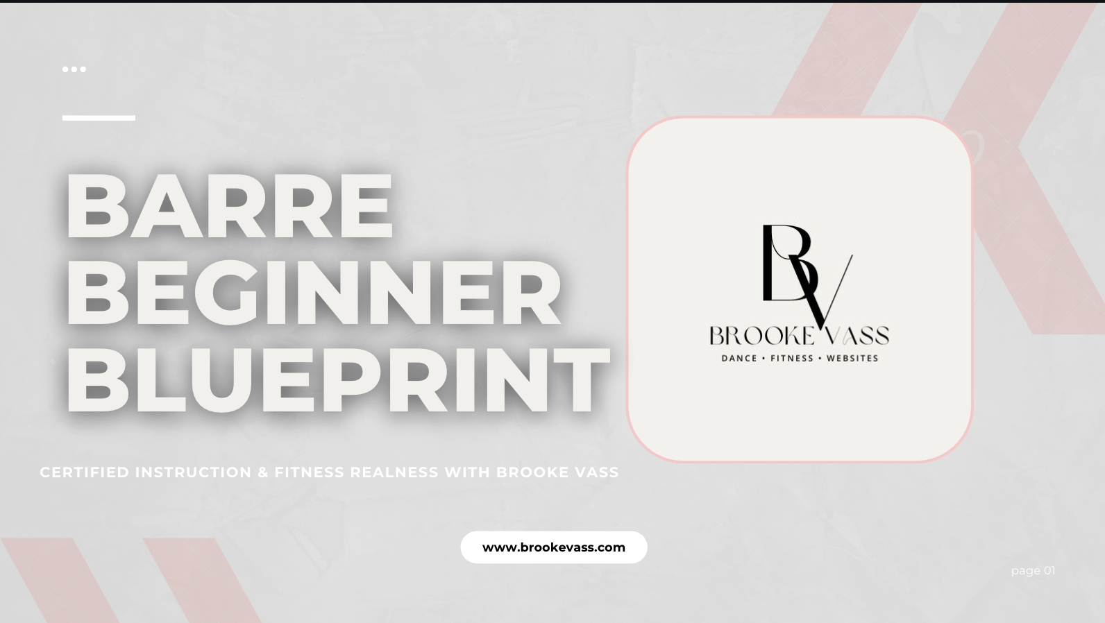 Barre Beginner Blueprint